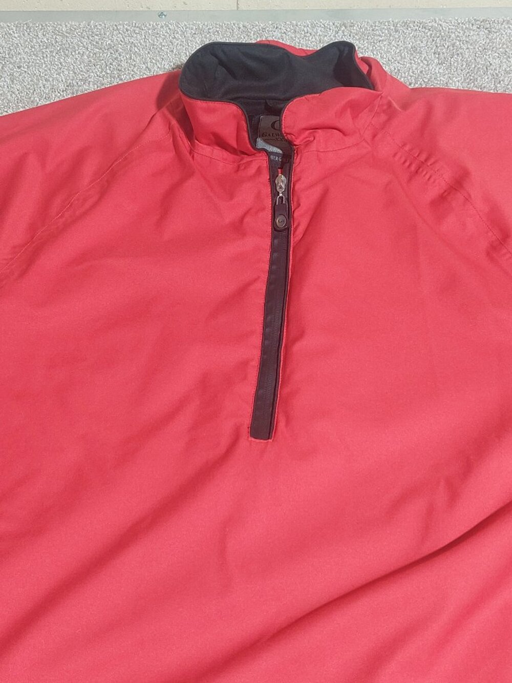 Galway Bay waterproof Jacket Mens 2XL Red/Black Full Zip Golf Softshell Stretch
